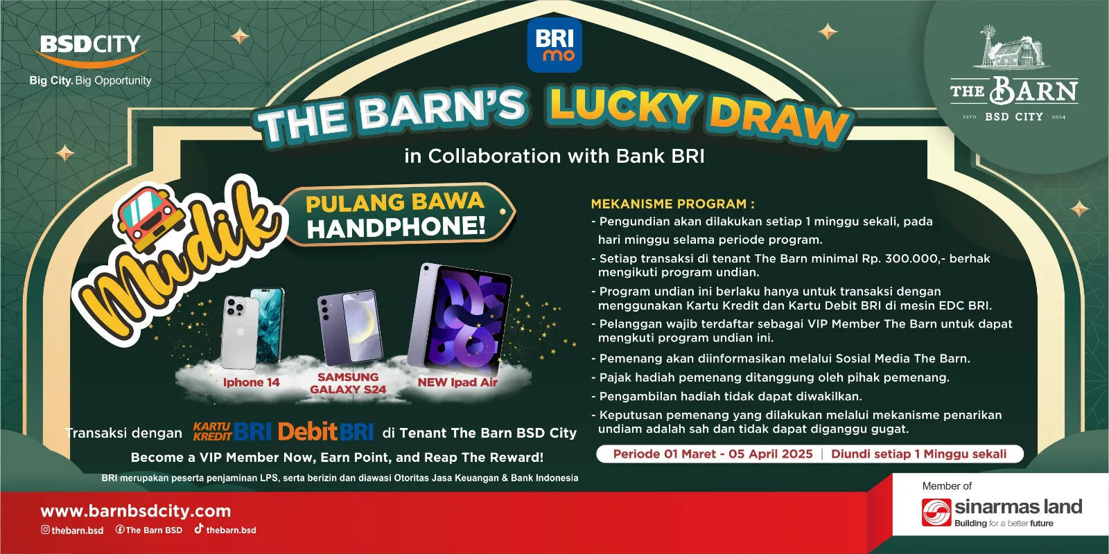 banner promo the barn bsd spesial ramadhan